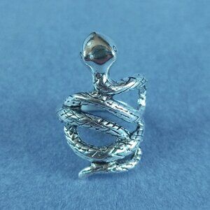 🐍 Twisting Winding 5 Snake Heavy Metal Gothic Biker Ring – SIZE 8 (Brand New)